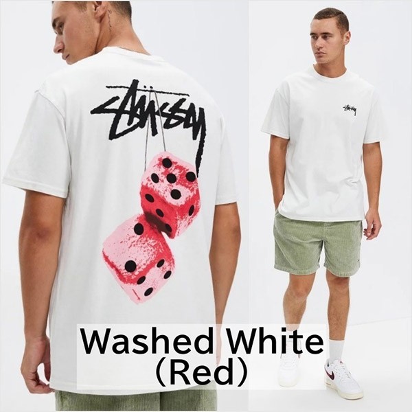 ステューシー ダイス tシャツ 偽物 Fuzzy Dice Tee 半袖 ロゴ Tシャツ 8色 suw50963